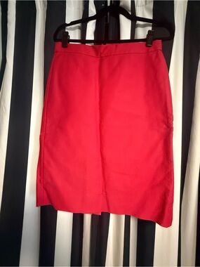 J. Crew Raspberry Pencil Skirt Cotton